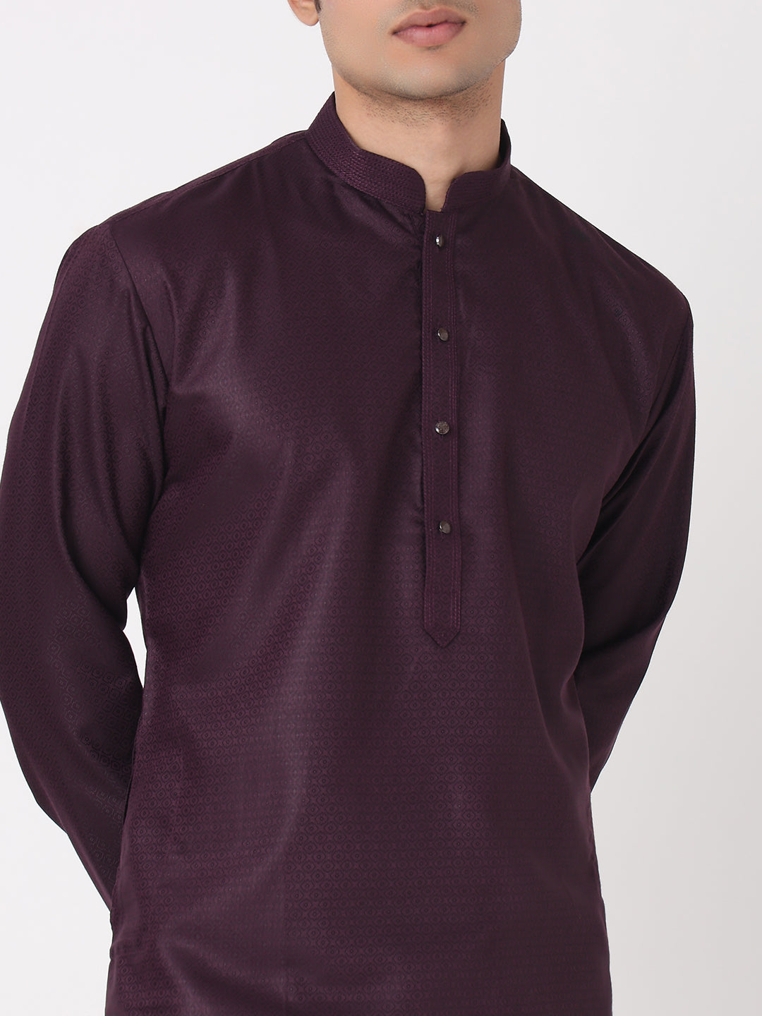 Dobby Straight Kurta and Pjyama Set
