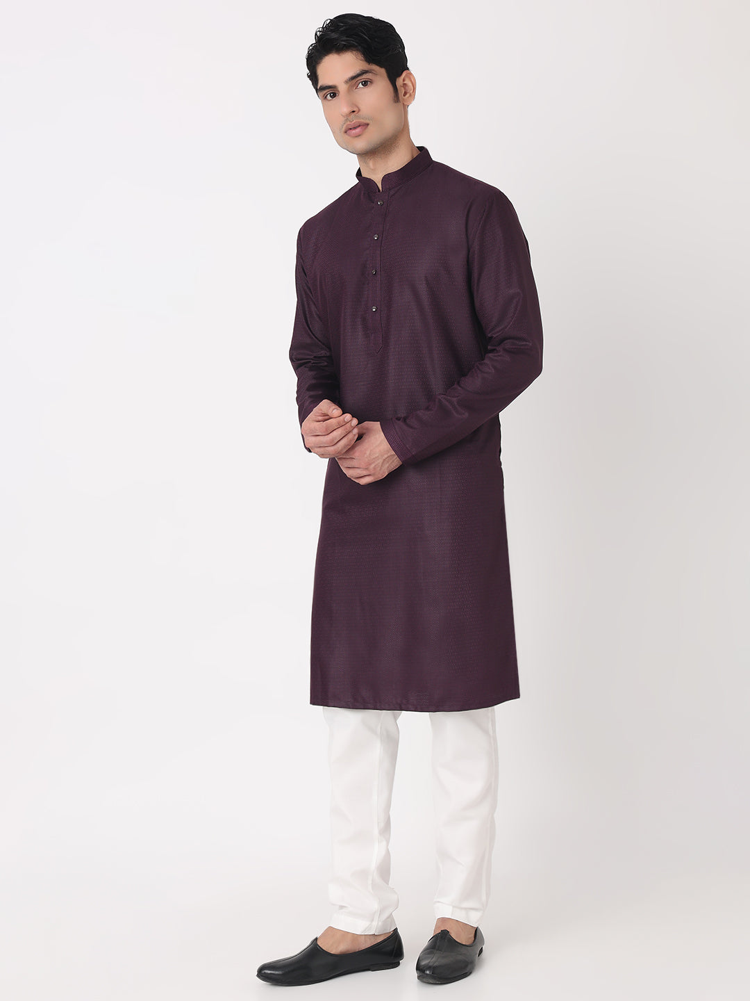 Dobby Straight Kurta and Pjyama Set