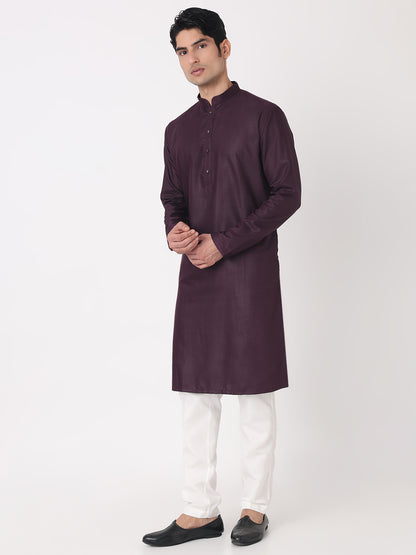 Dobby Straight Kurta and Pjyama Set
