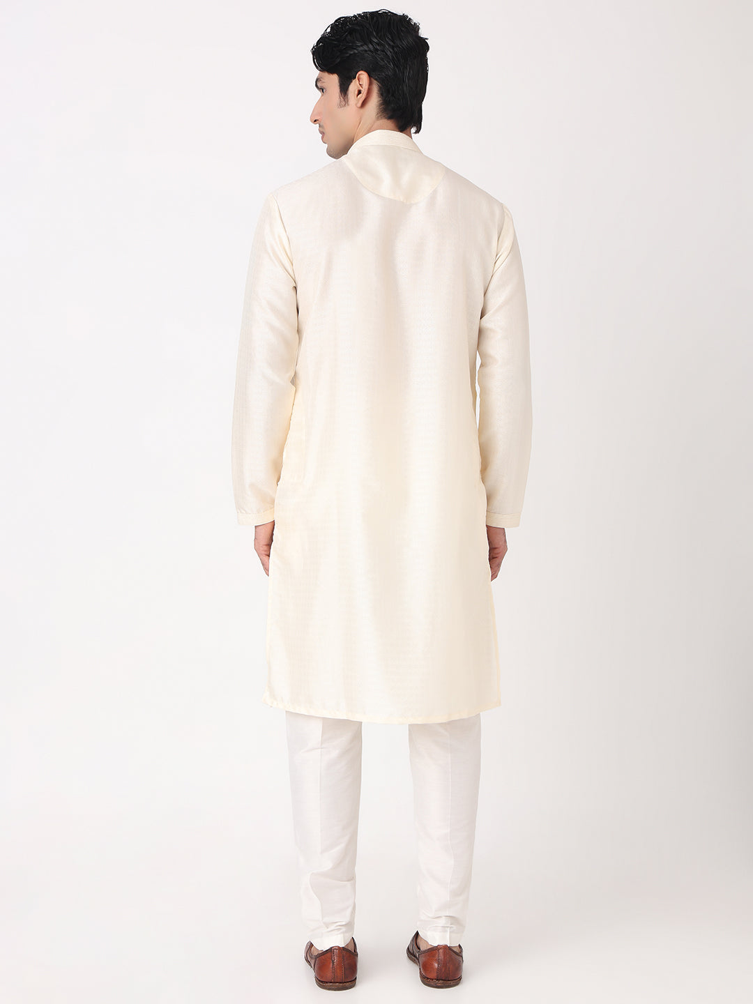 Dobby Straight Kurta and Pjyama Set