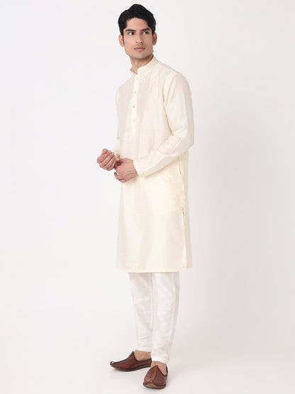 Dobby Straight Kurta and Pjyama Set