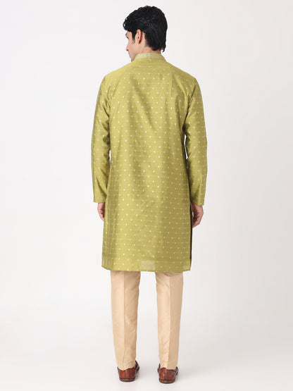 Jacquard Straight Kurta and Pjyama Set