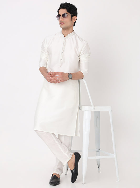 Solid Straight Kurta and Pjyama Set