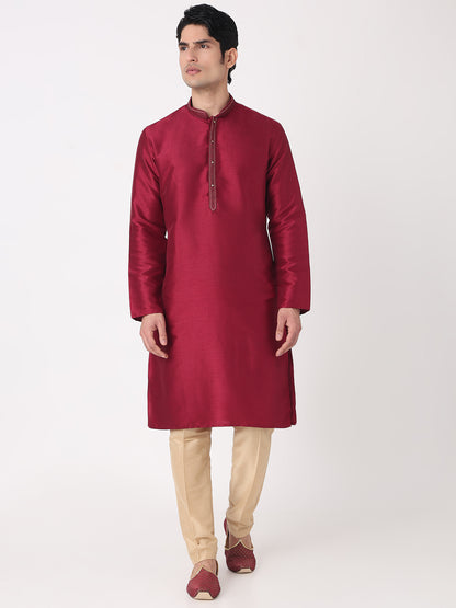 Solid Straight Kurta and Pjyama Set
