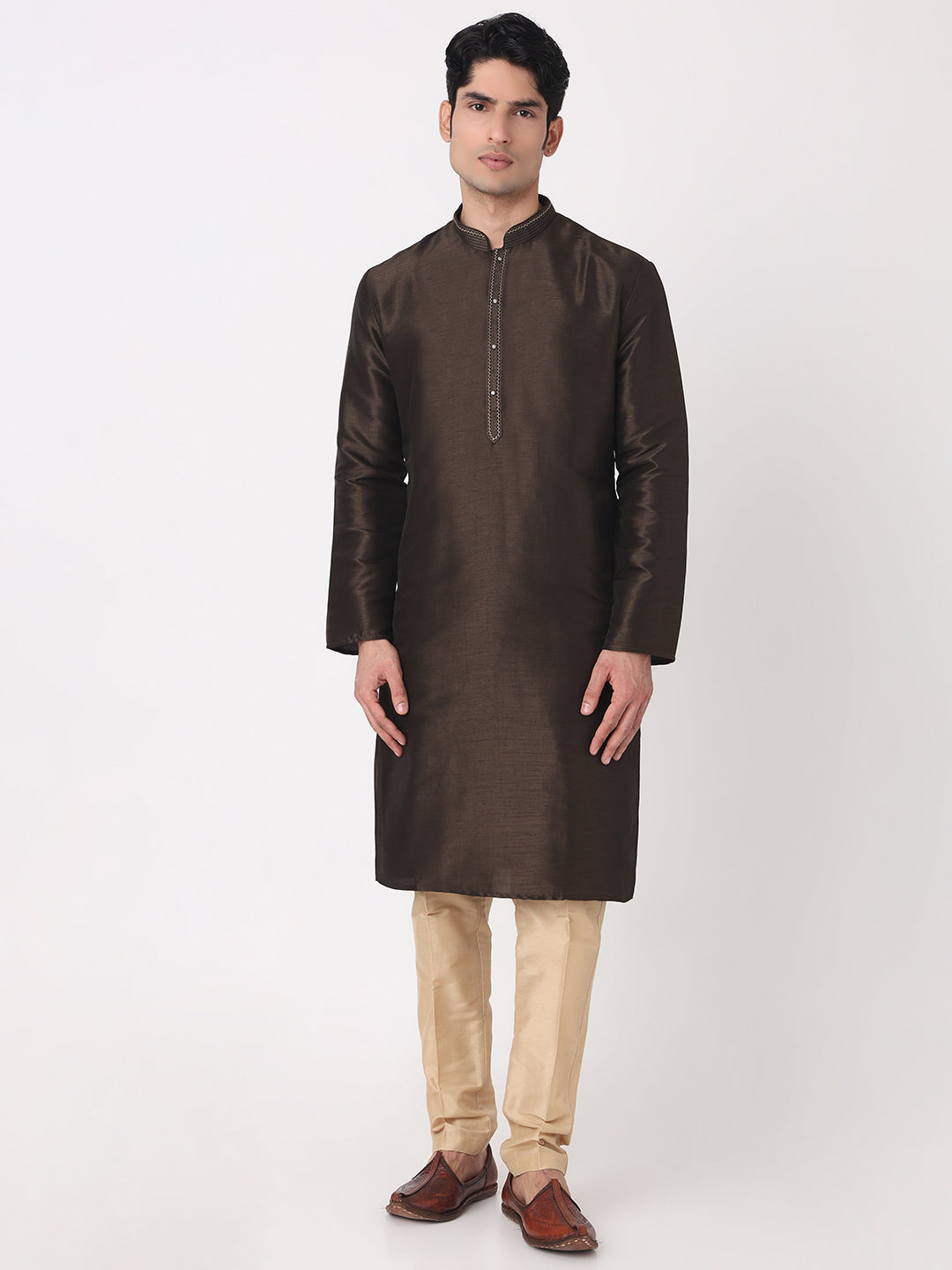 Solid Straight Kurta and Pjyama Set
