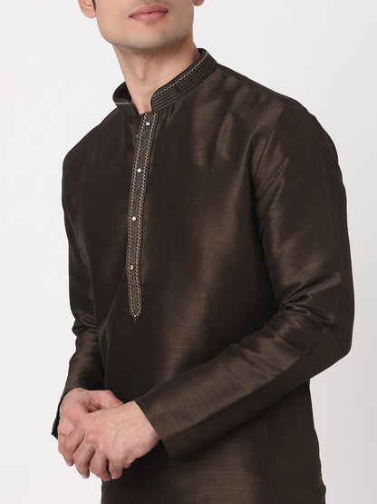 Solid Straight Kurta and Pjyama Set