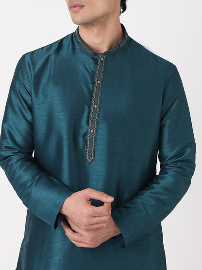 Solid Straight Kurta and Pjyama Set