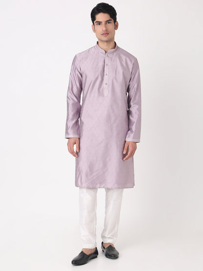 Jacquard Straight Kurta and Pjyama Set