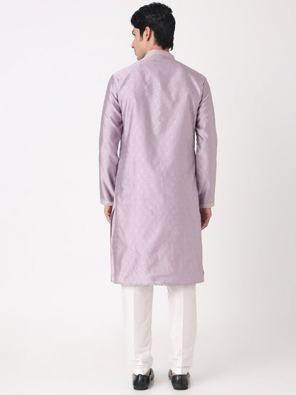 Jacquard Straight Kurta and Pjyama Set
