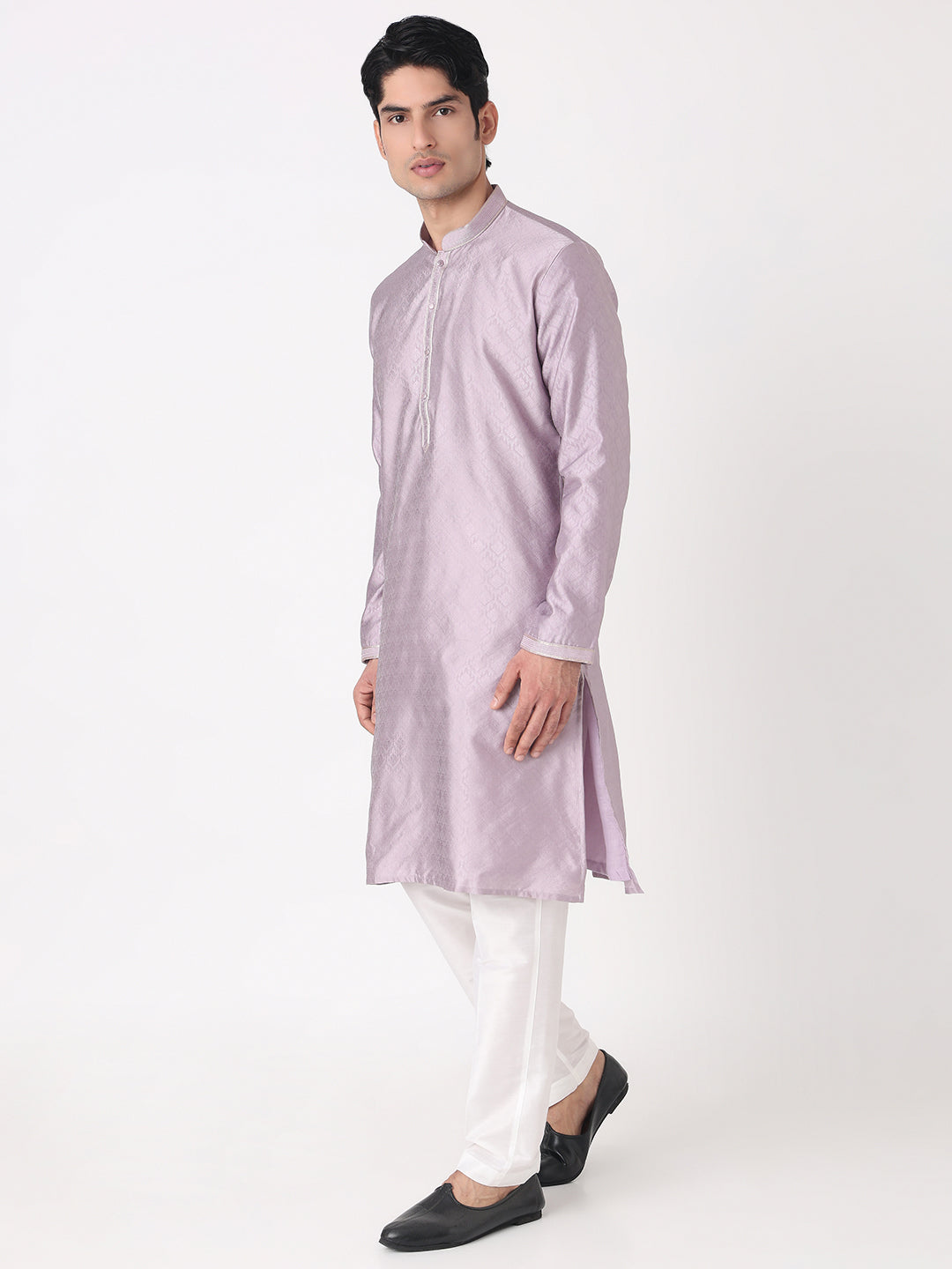 Jacquard Straight Kurta and Pjyama Set