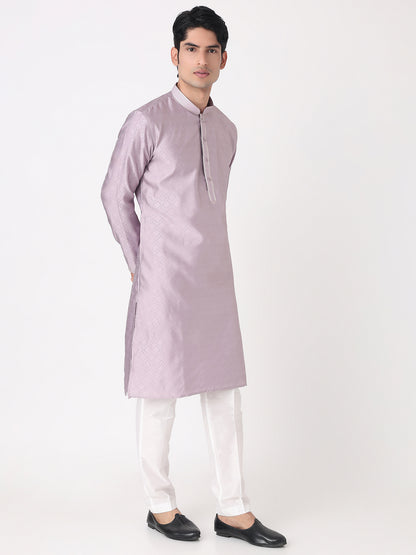 Jacquard Straight Kurta and Pjyama Set