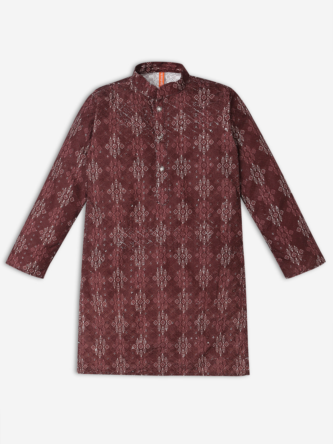 Boys Regular Fit Printed Kurta with Pant Set