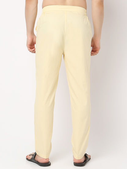 Slim Fit Solid Ankle Length Pants