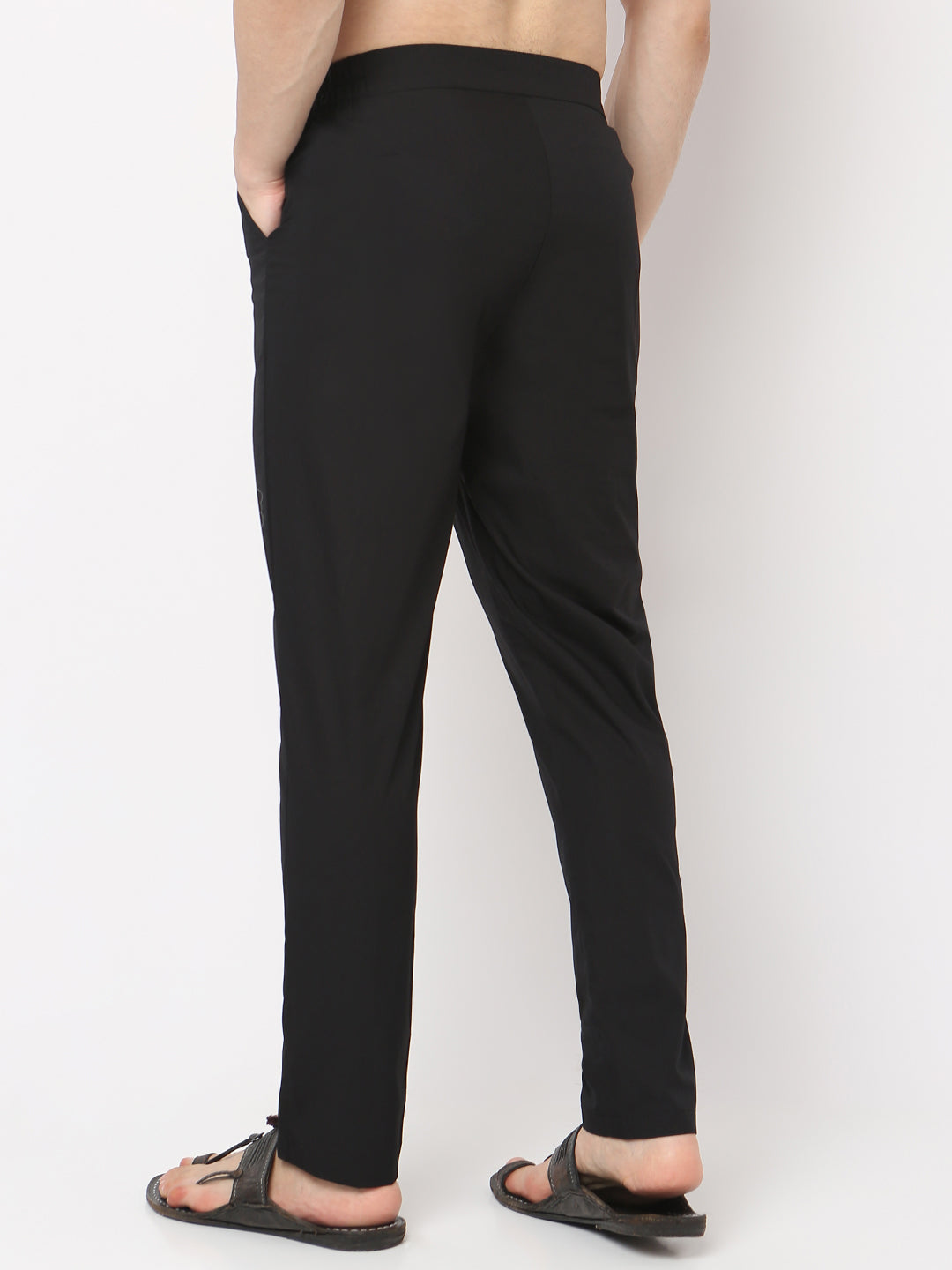 Slim Fit Solid Ankle Length Pants