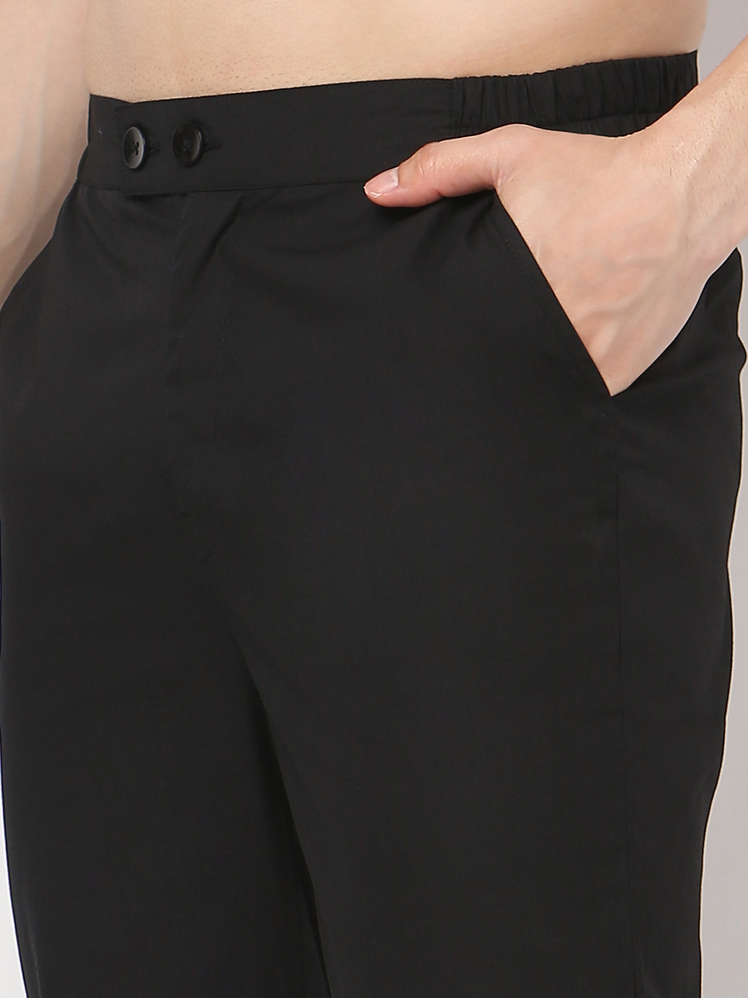 Slim Fit Solid Ankle Length Pants
