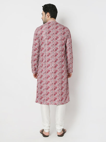 Regular Fit Printed Full Sleeves Kurta and Pant Set