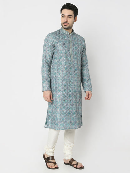 Regular Fit Printed Full Sleeves Kurta and Pant Set