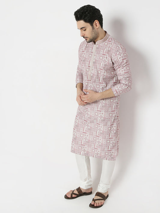 Regular Fit Printed Full Sleeves Kurta and Pant Set