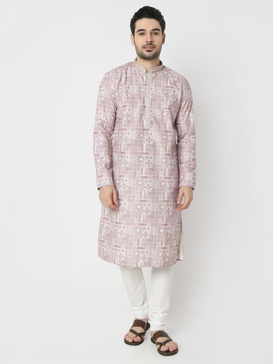 Regular Fit Printed Full Sleeves Kurta and Pant Set