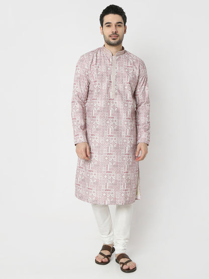 Regular Fit Printed Full Sleeves Kurta and Pant Set