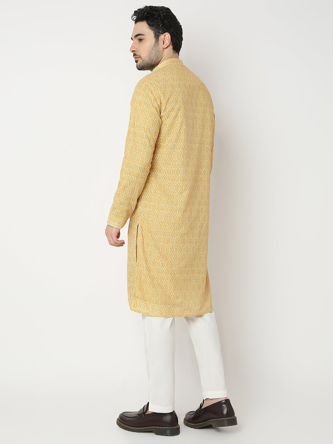 Regular Fit Embroidered Full Sleeve Kurta with Pant Set