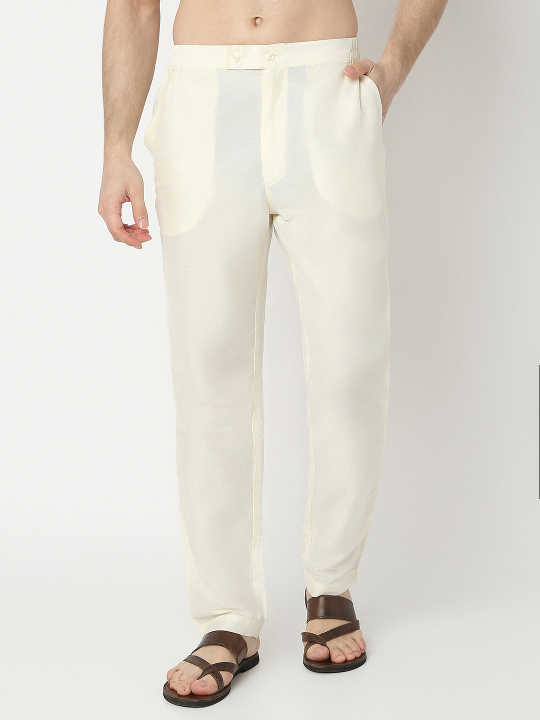 Regular Fit Jacquard Full Sleeve Kurta with Pant Set