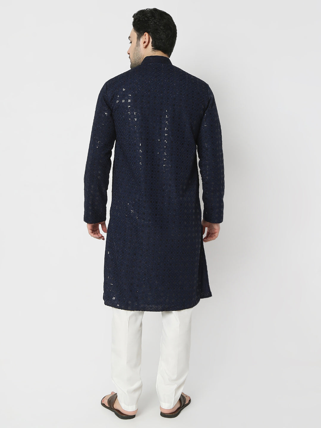 Regular Fit Embellished Full Sleeves Kurta and Pant Set