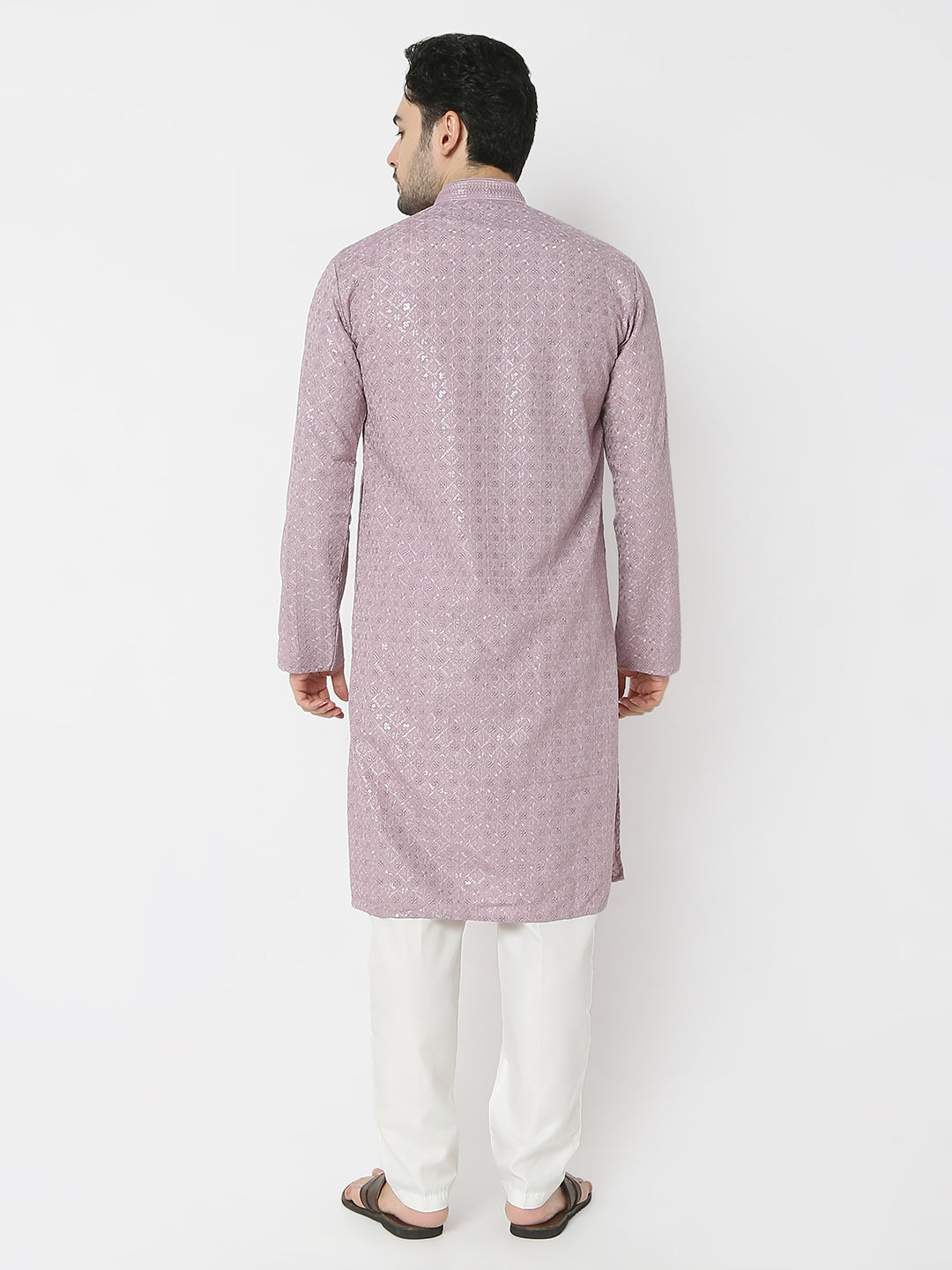 Regular Fit Embellished Full Sleeves Kurta and Pant Set