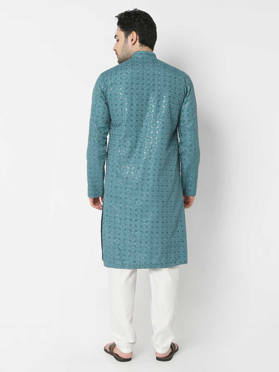 Regular Fit Embellished Full Sleeves Kurta and Pant Set