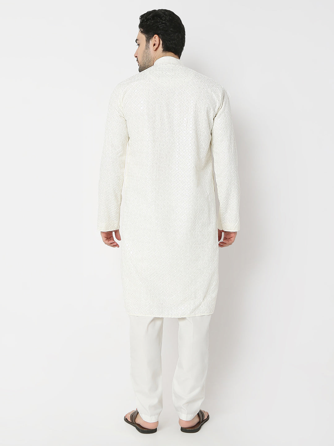 Regular Fit Embellished Full Sleeves Kurta and Pant Set