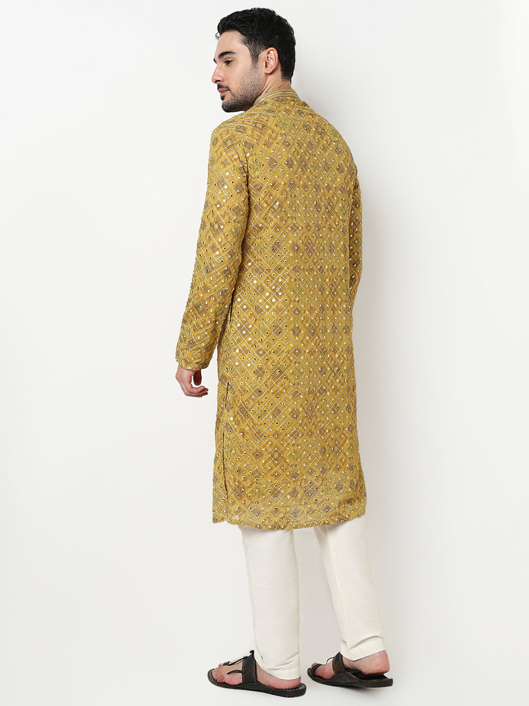 Embroidered Kurta with Pant Set