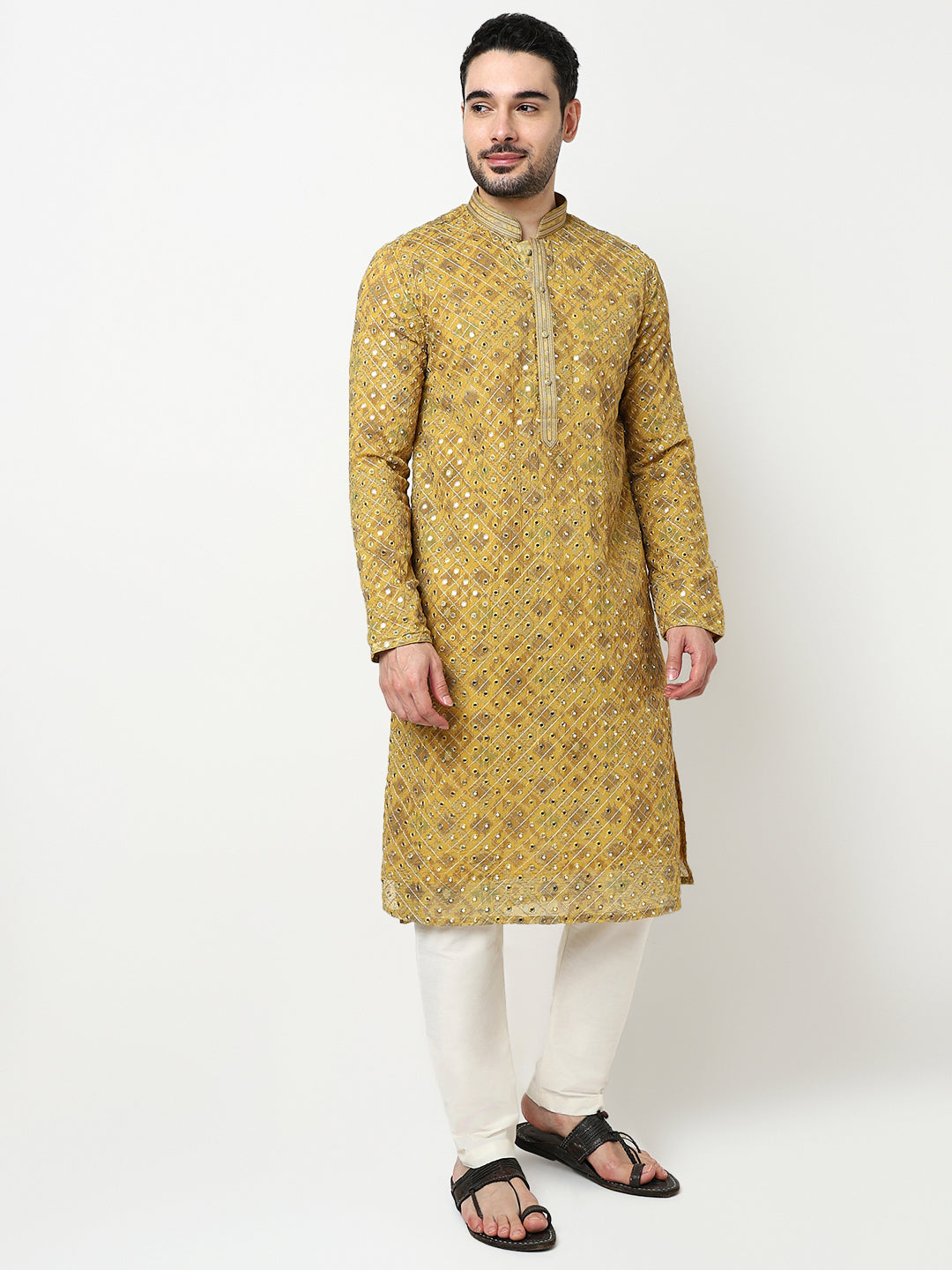 Embroidered Kurta with Pant Set
