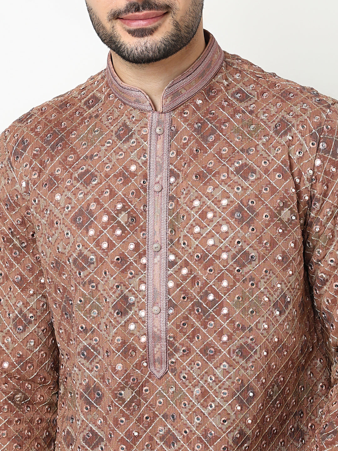 Embroidered Kurta with Pant Set
