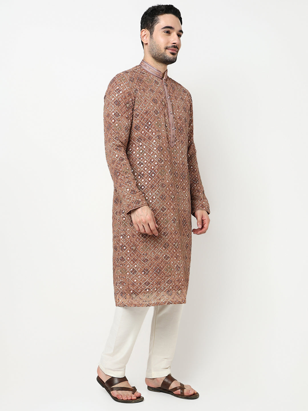 Embroidered Kurta with Pant Set
