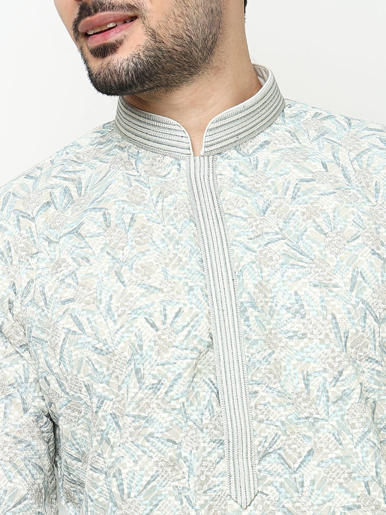 Embroidered Kurta with Pant Set