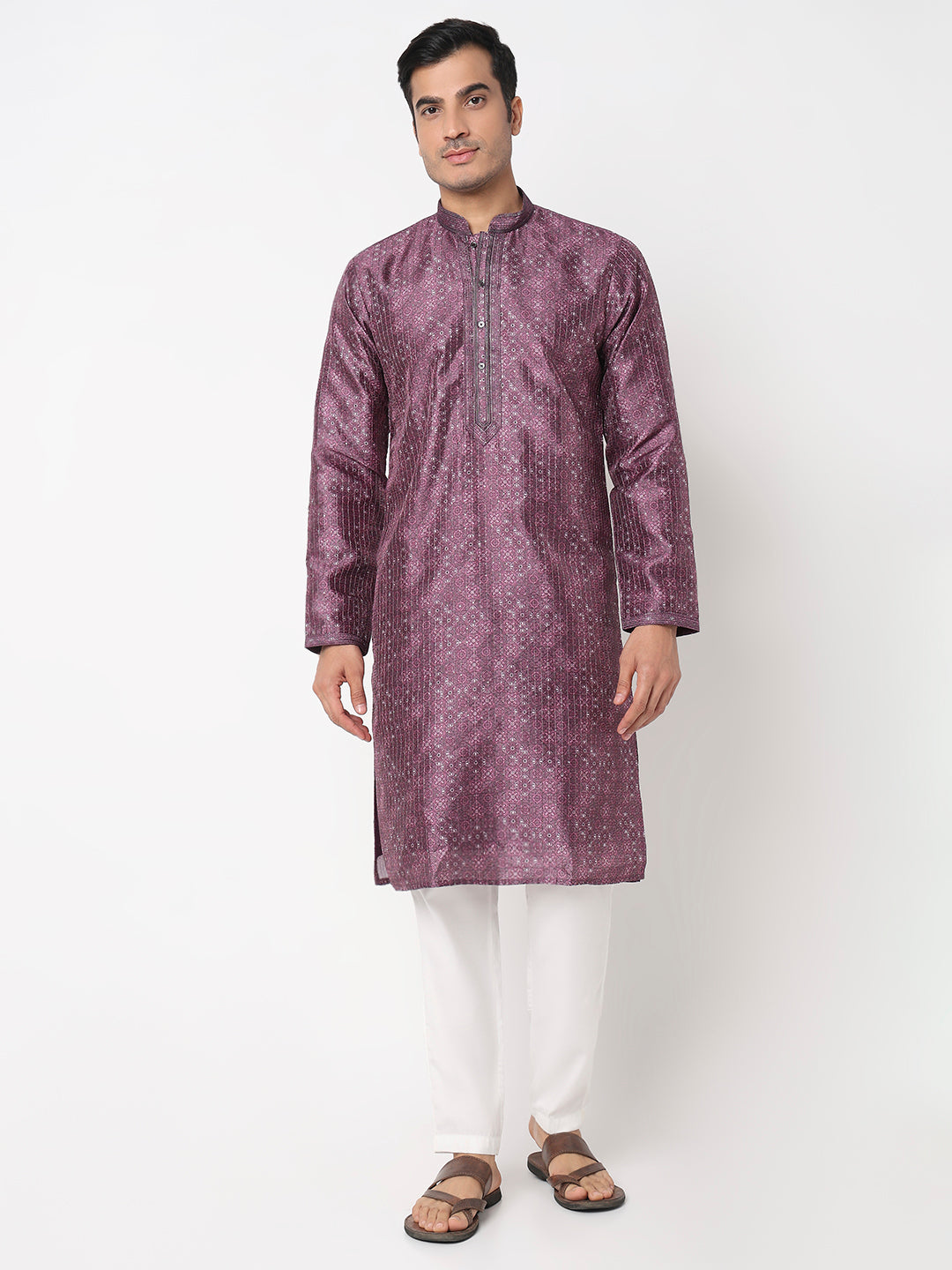 Digital Print Straight Kurta With Pant Set