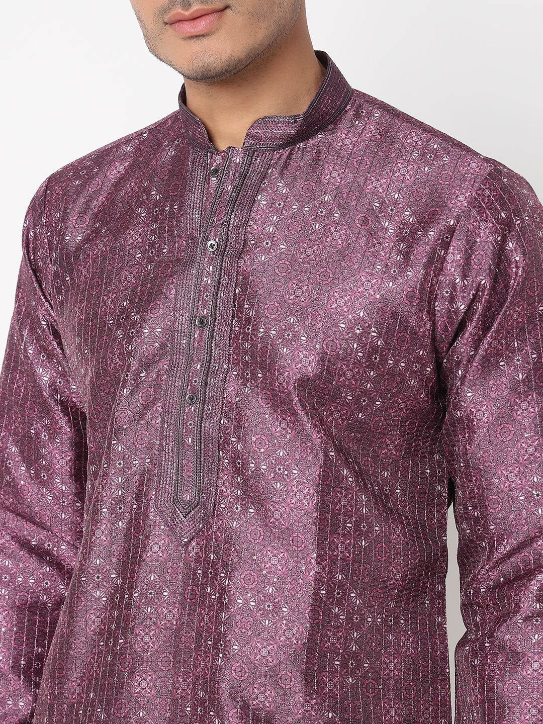 Digital Print Straight Kurta With Pant Set