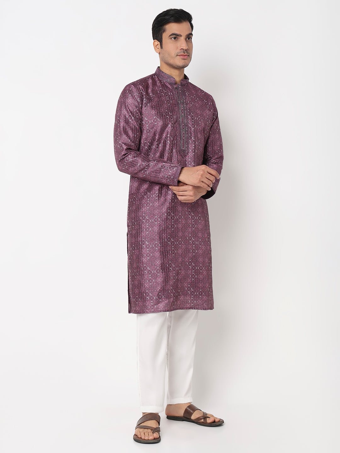 Digital Print Straight Kurta With Pant Set
