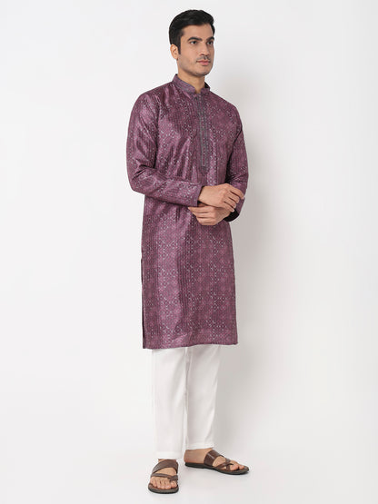 Digital Print Straight Kurta With Pant Set