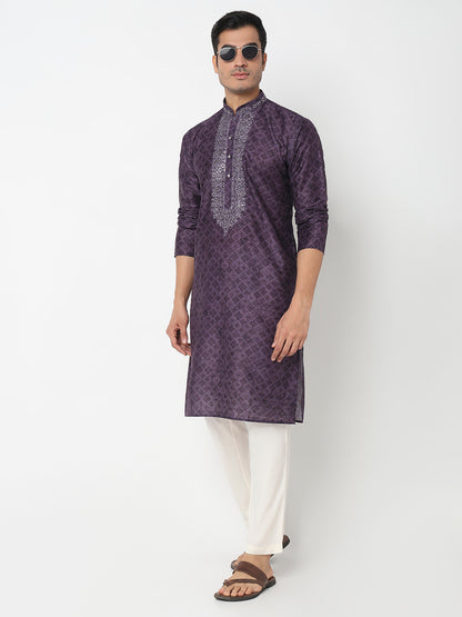 Digital Print Straight Kurta With Pant Set