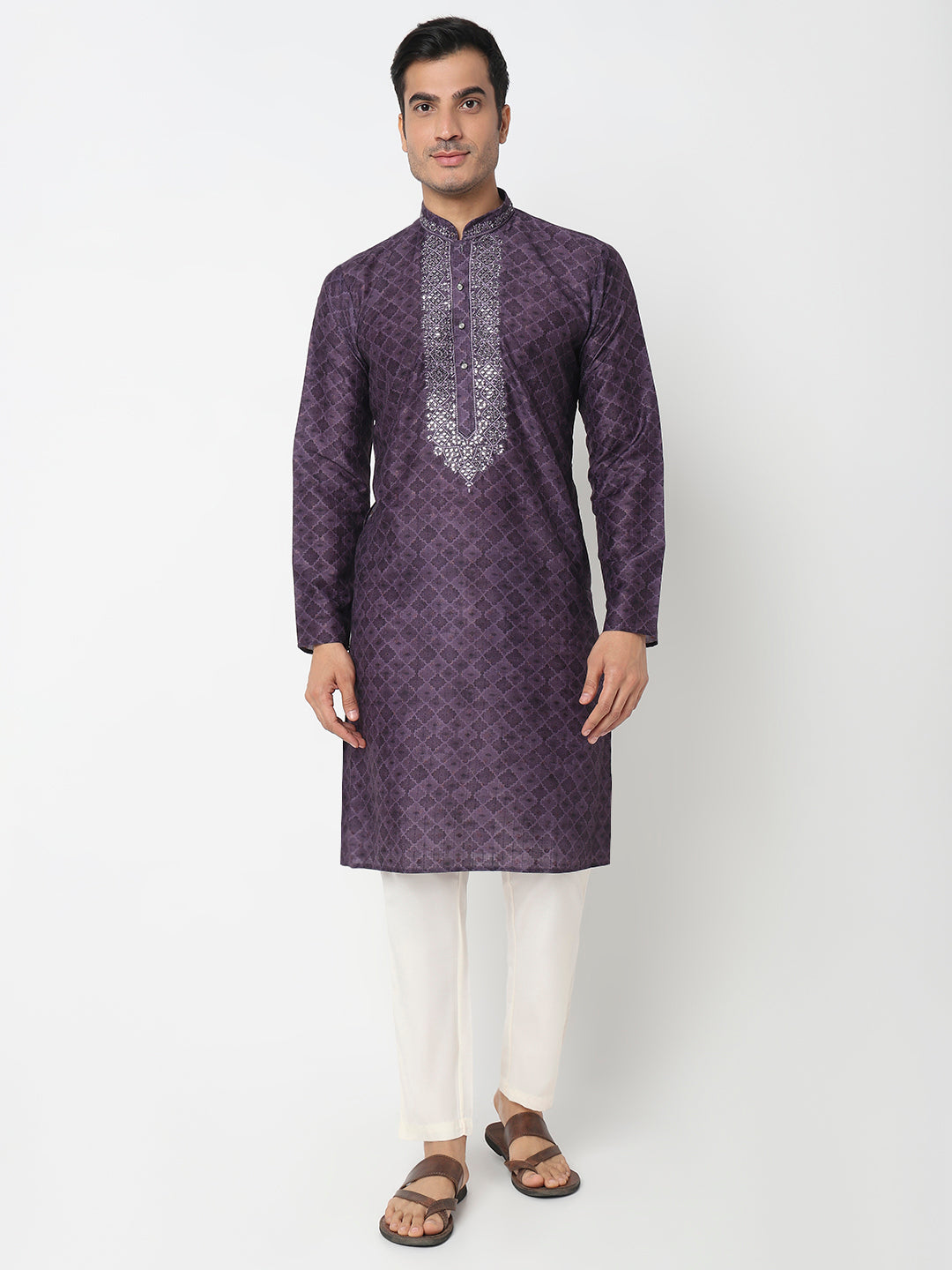 Digital Print Straight Kurta With Pant Set