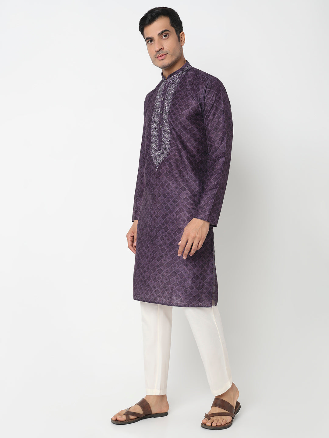 Digital Print Straight Kurta With Pant Set