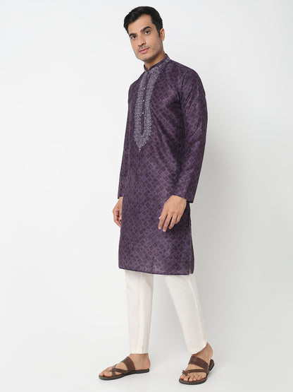 Digital Print Straight Kurta With Pant Set