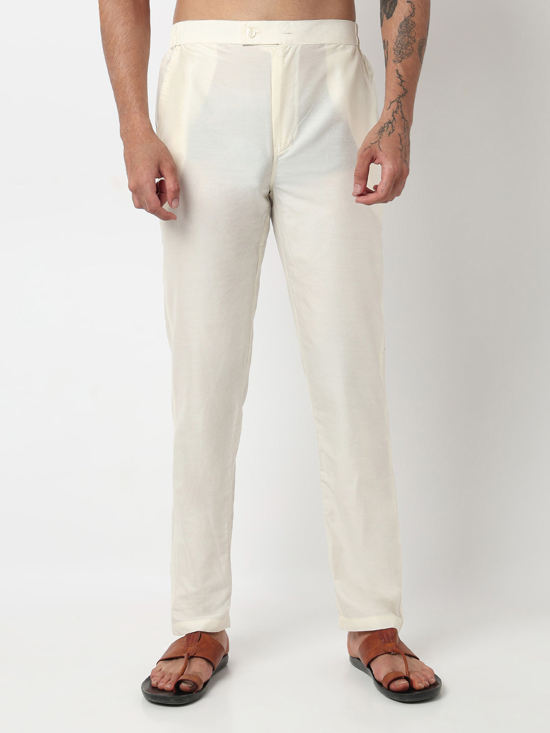 Digital Schiffli Straight Kurta With Pant Set