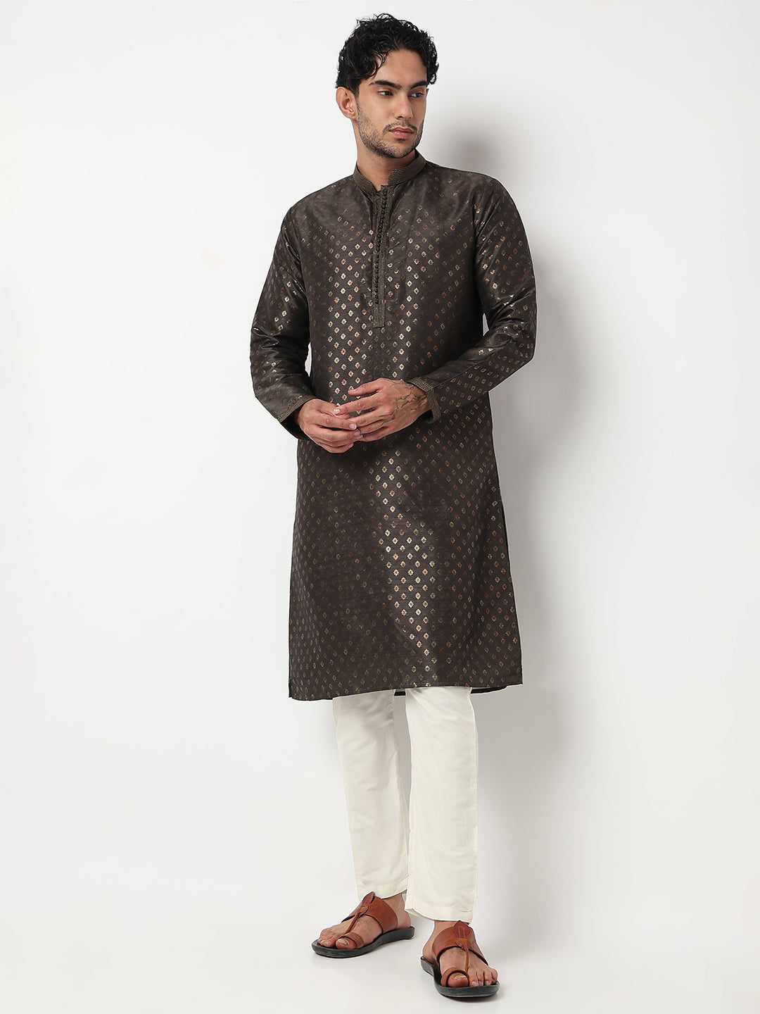 Digital Print Straight Kurta With Pant Set