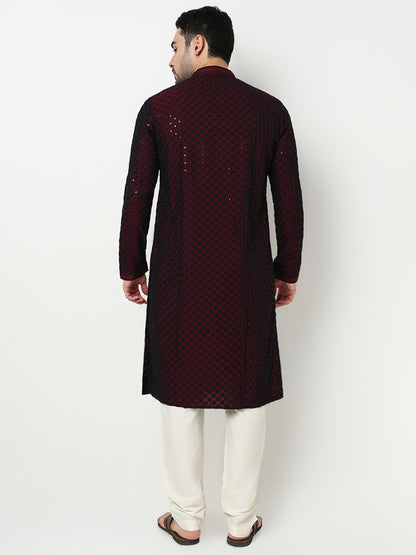 Embroidered Kurta with Pant Set