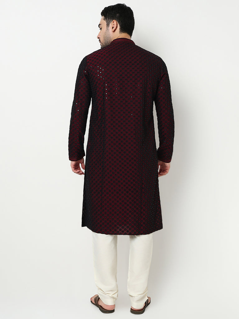 Embroidered Kurta with Pant Set