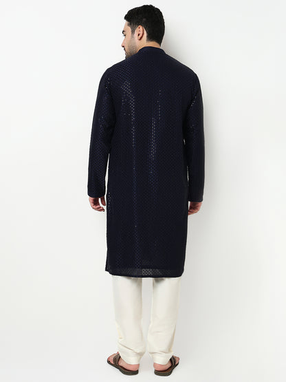 Embroidered Kurta with Pant Set