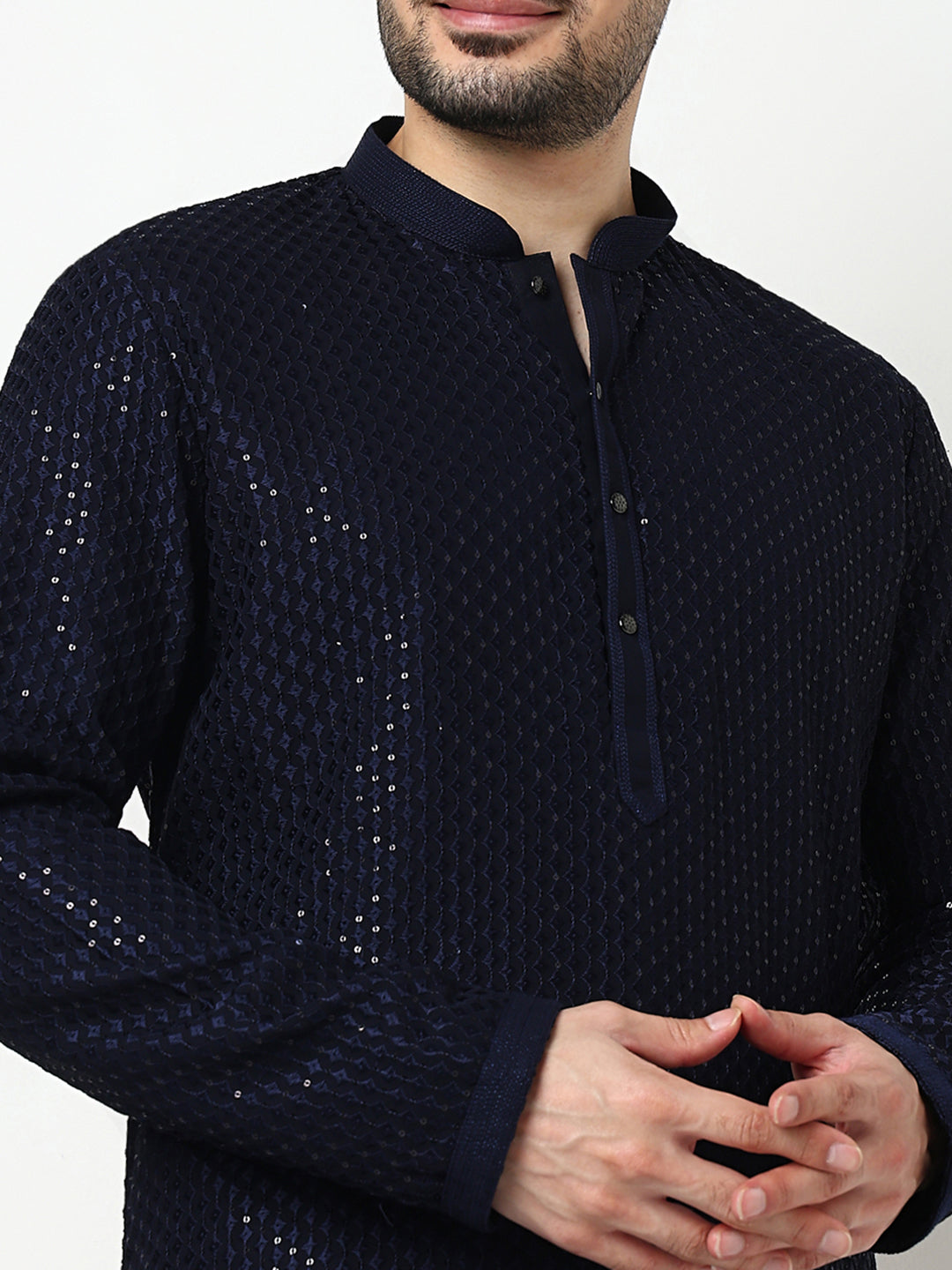 Embroidered Kurta with Pant Set