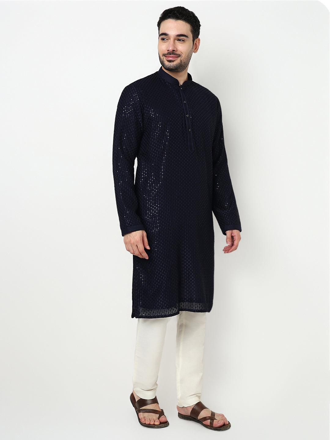 Embroidered Kurta with Pant Set